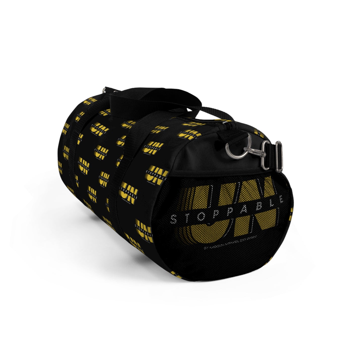 UNStoppable Black Duffel Bag — Bold Travel & Gym Tote