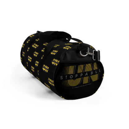 UNStoppable Black Duffel Bag — Bold Travel & Gym Tote