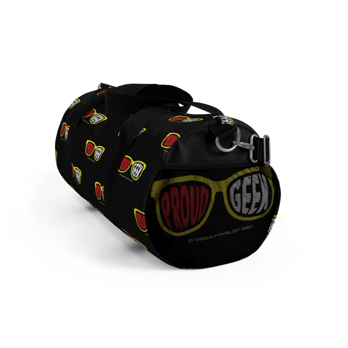Proud Geek Black Duffel Bag