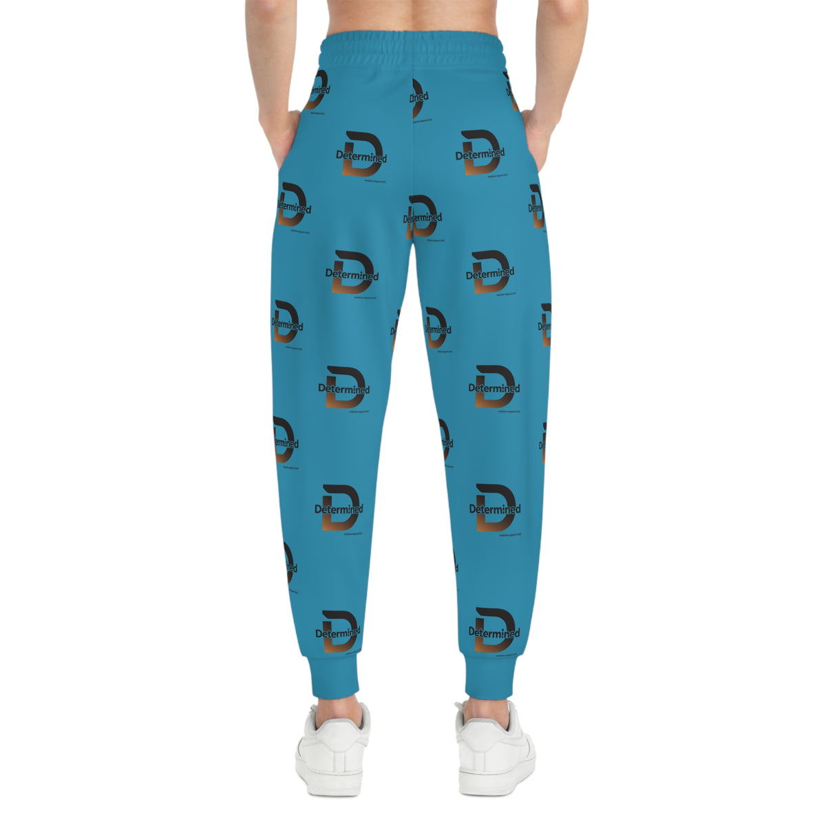Unisex Determined Joggers — Turquoise