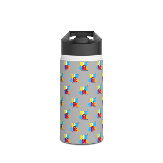 Biz Girl Grey Stainless Water Bottle — Black