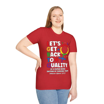 LGBTQ (Let's Get Back to Quality) Unisex T-Shirt (LGBTQ)