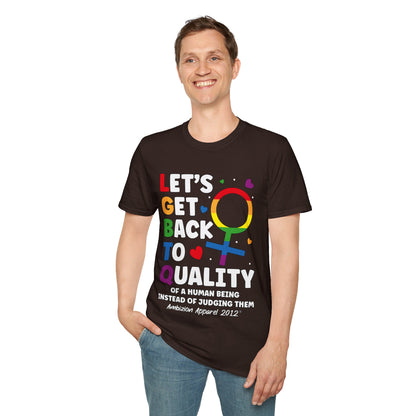 LGBTQ (Let's Get Back to Quality) Unisex T-Shirt (LGBTQ)