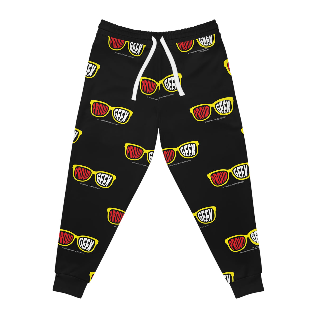 Unisex Proud Geek Joggers — Black
