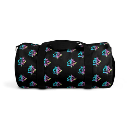 CEO Black Duffel Bag — Bold Travel & Gym Tote