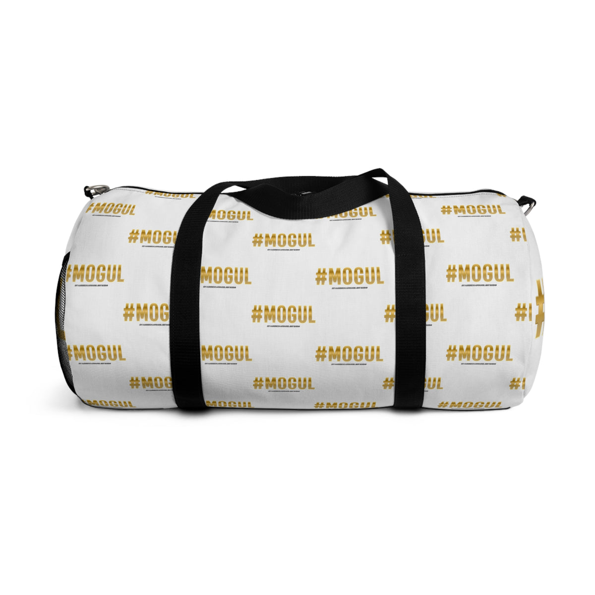 #Mogul White/Black Duffel Bag