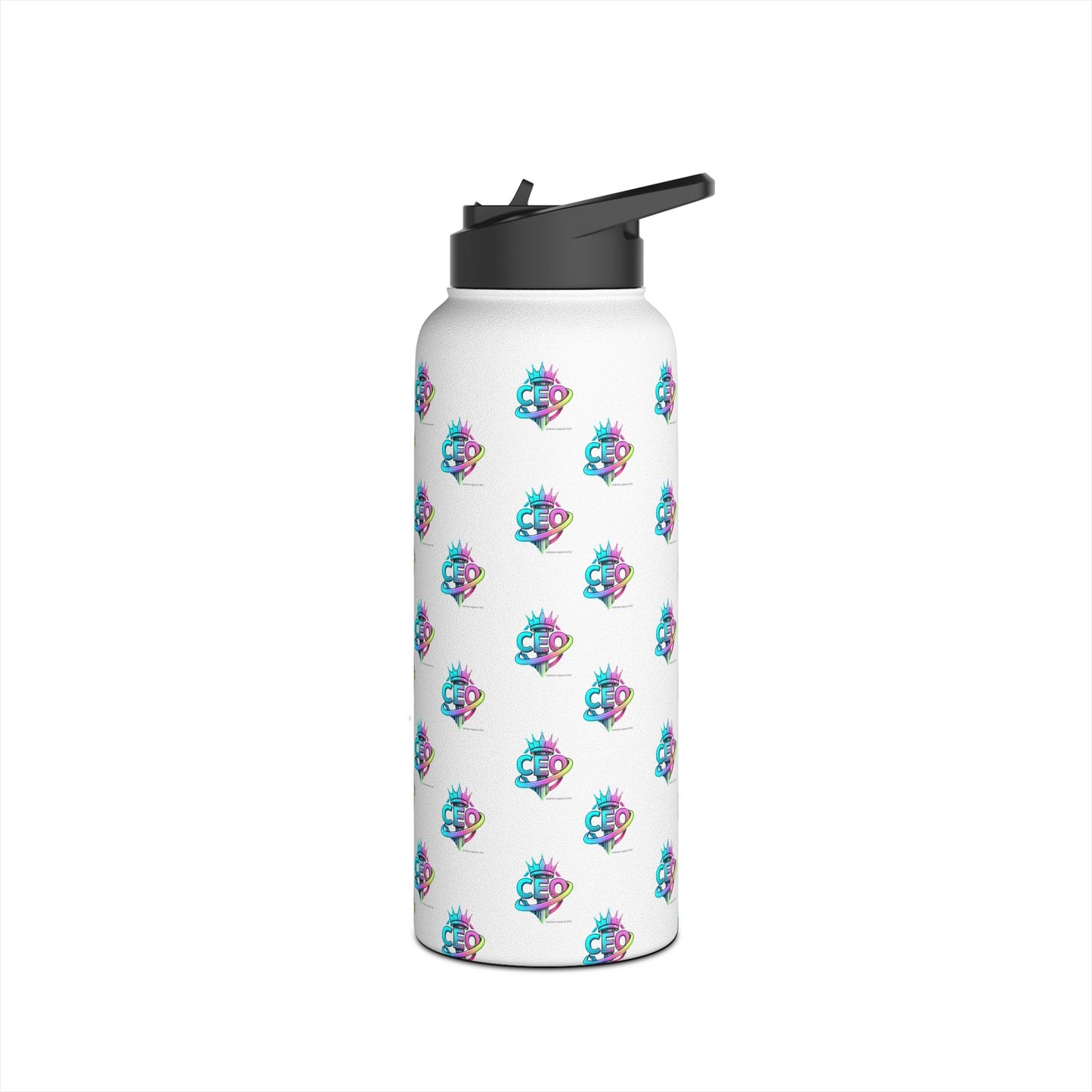 CEO  Stainless Water Bottle — White
