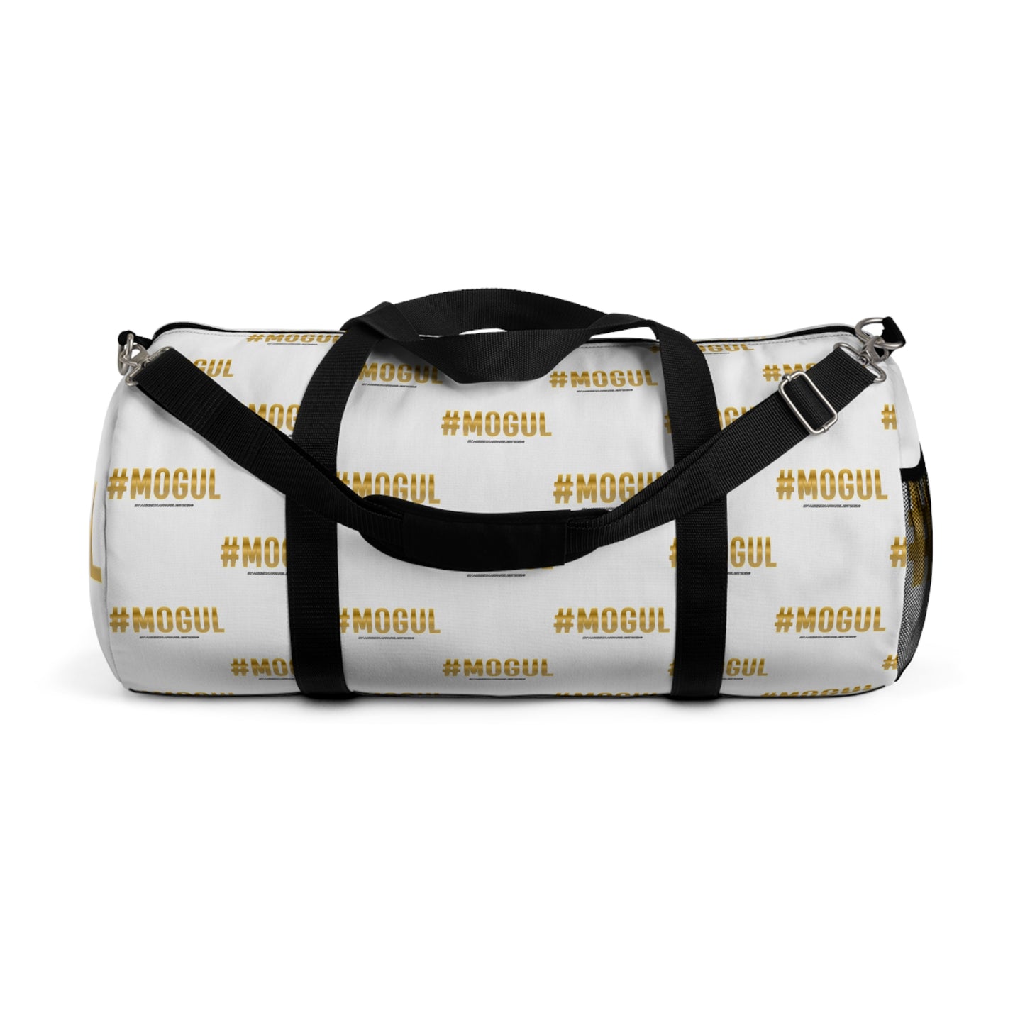 #Mogul White/Black Duffel Bag