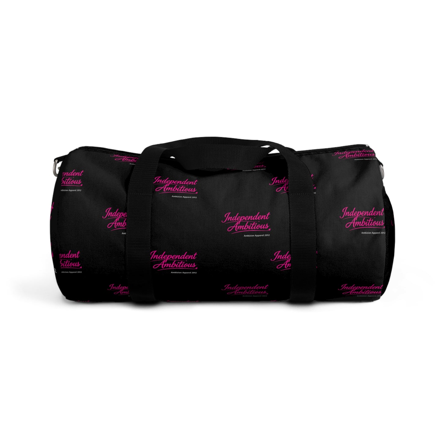 Independent Ambitious Black Duffel Bag — Bold Travel & Gym Tote