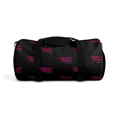 Independent Ambitious Black Duffel Bag — Bold Travel & Gym Tote