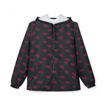 Independent Ambitious repeat logo Windbreaker Jacket | all-over print Black