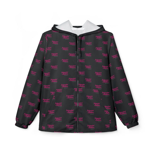 Independent Ambitious repeat logo Windbreaker Jacket | all-over print Black