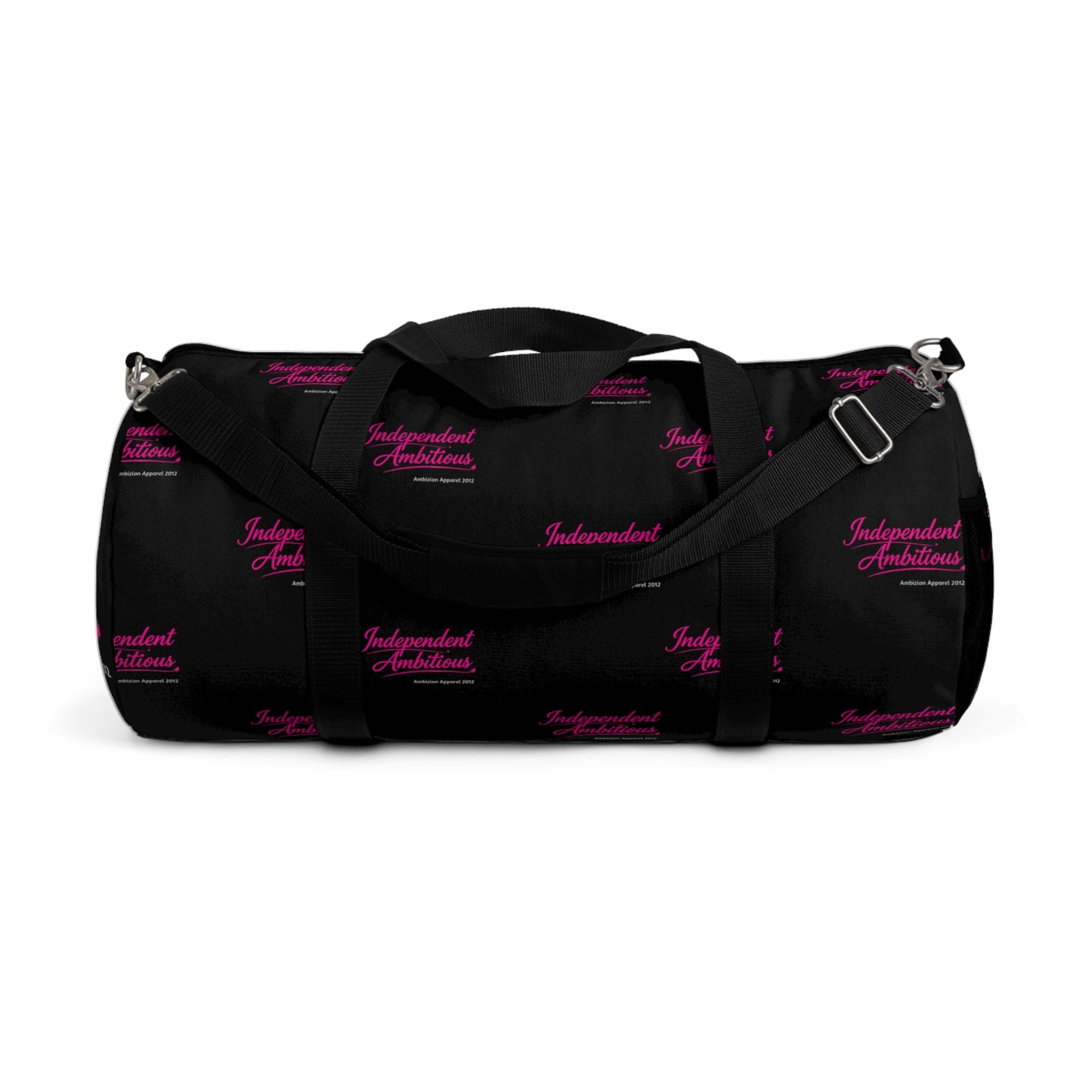 Independent Ambitious Black Duffel Bag — Bold Travel & Gym Tote
