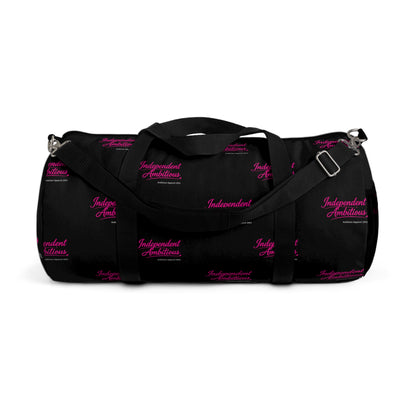 Independent Ambitious Black Duffel Bag — Bold Travel & Gym Tote