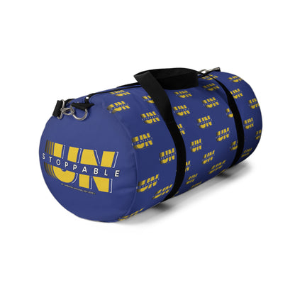 UNStoppable Blue Duffel Bag — Bold Travel & Gym Tote