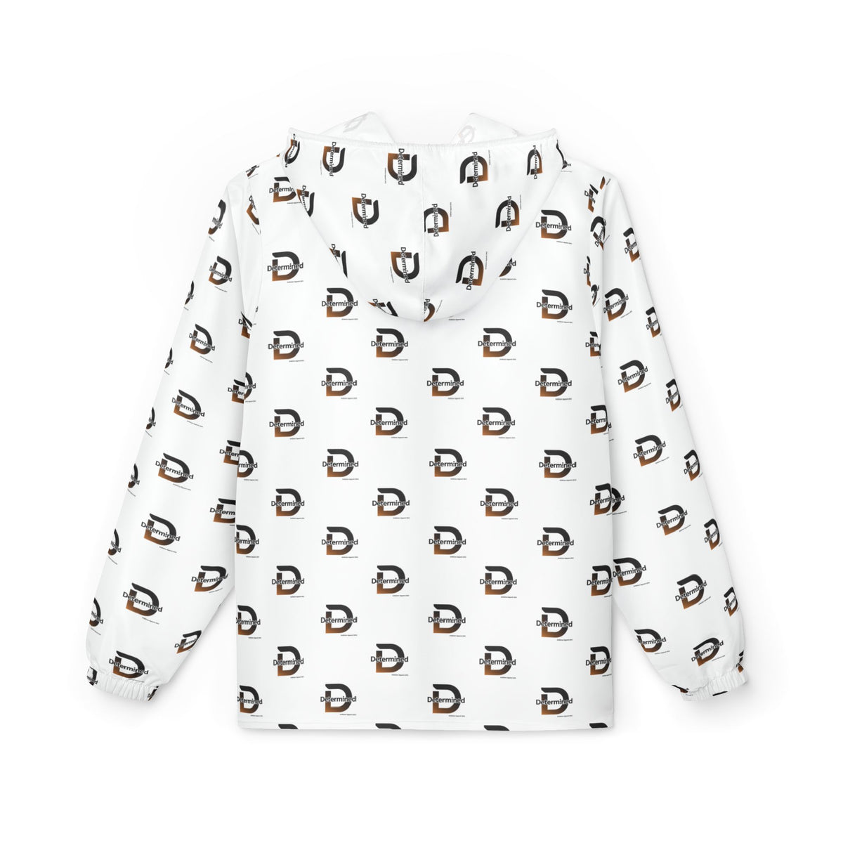 Determined repeat logo Windbreaker Jacket | all-over print White
