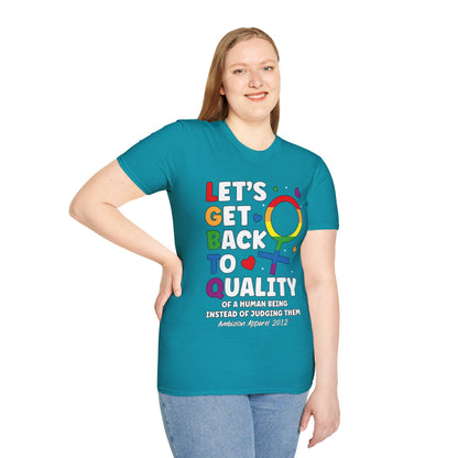 LGBTQ (Let's Get Back to Quality) Unisex T-Shirt (LGBTQ)