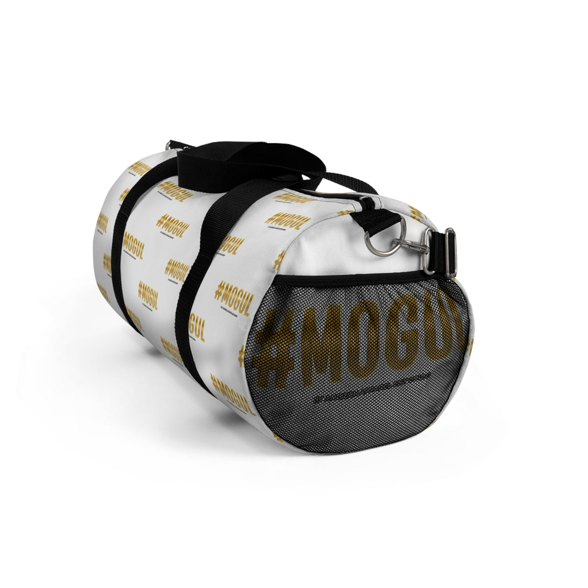 #Mogul White/Black Duffel Bag