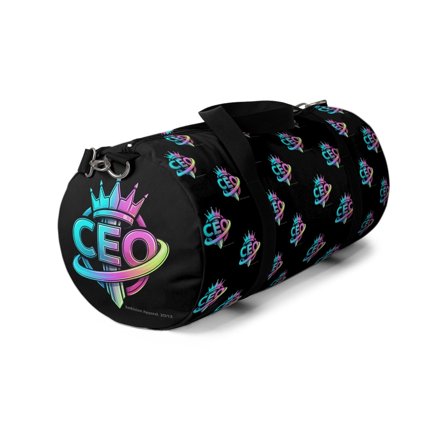 CEO Black Duffel Bag — Bold Travel & Gym Tote