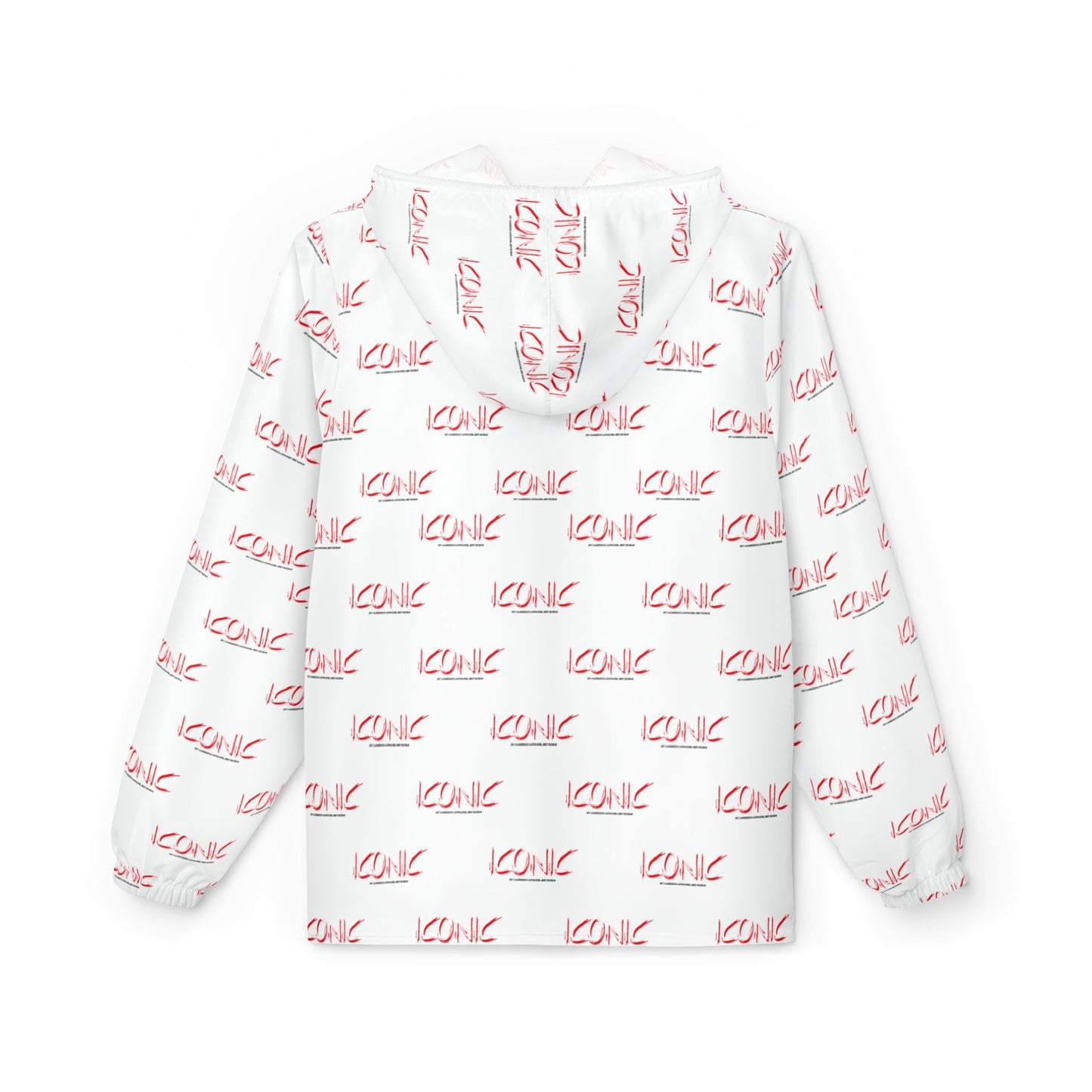 ICONIC repeat logo Windbreaker Jacket | all-over print White