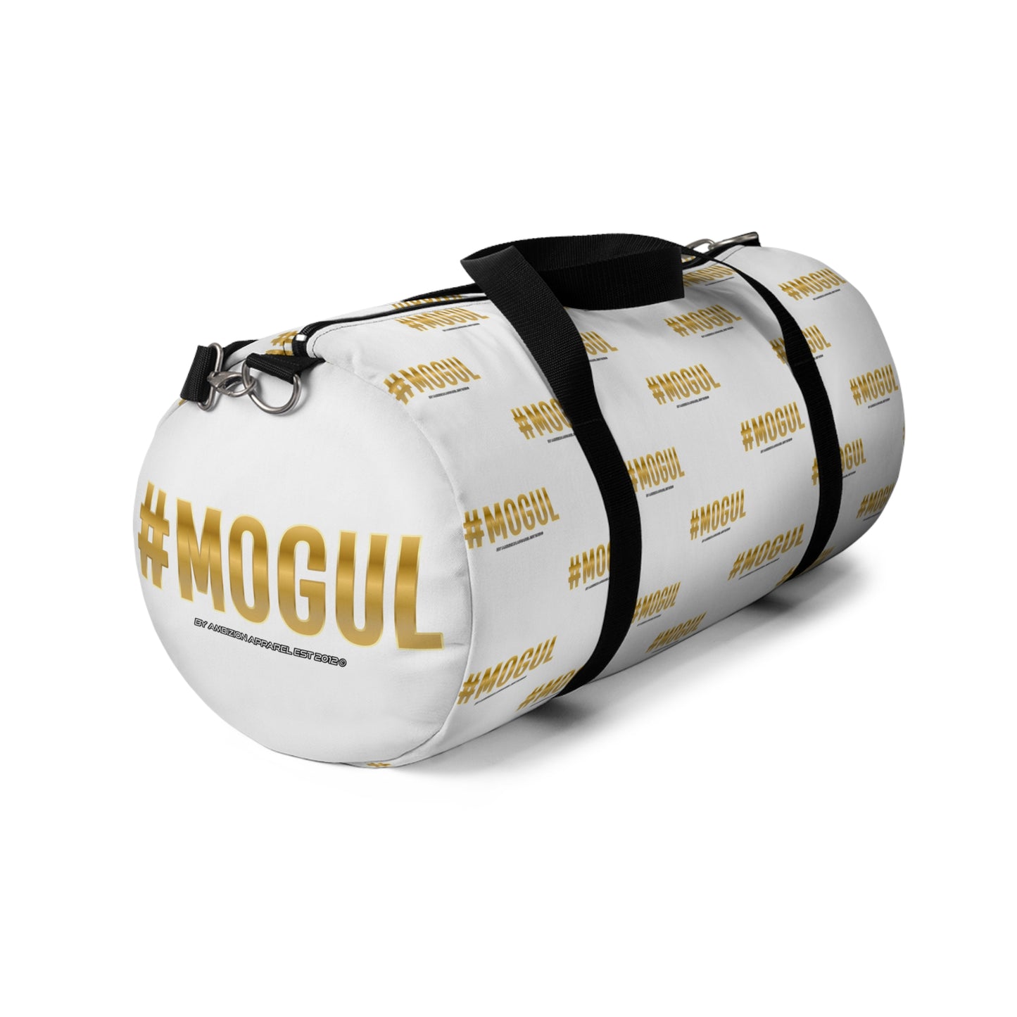#Mogul White/Black Duffel Bag