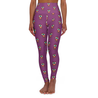 Visionary Purple High-Waisted Yoga Leggings- Ambizion Active