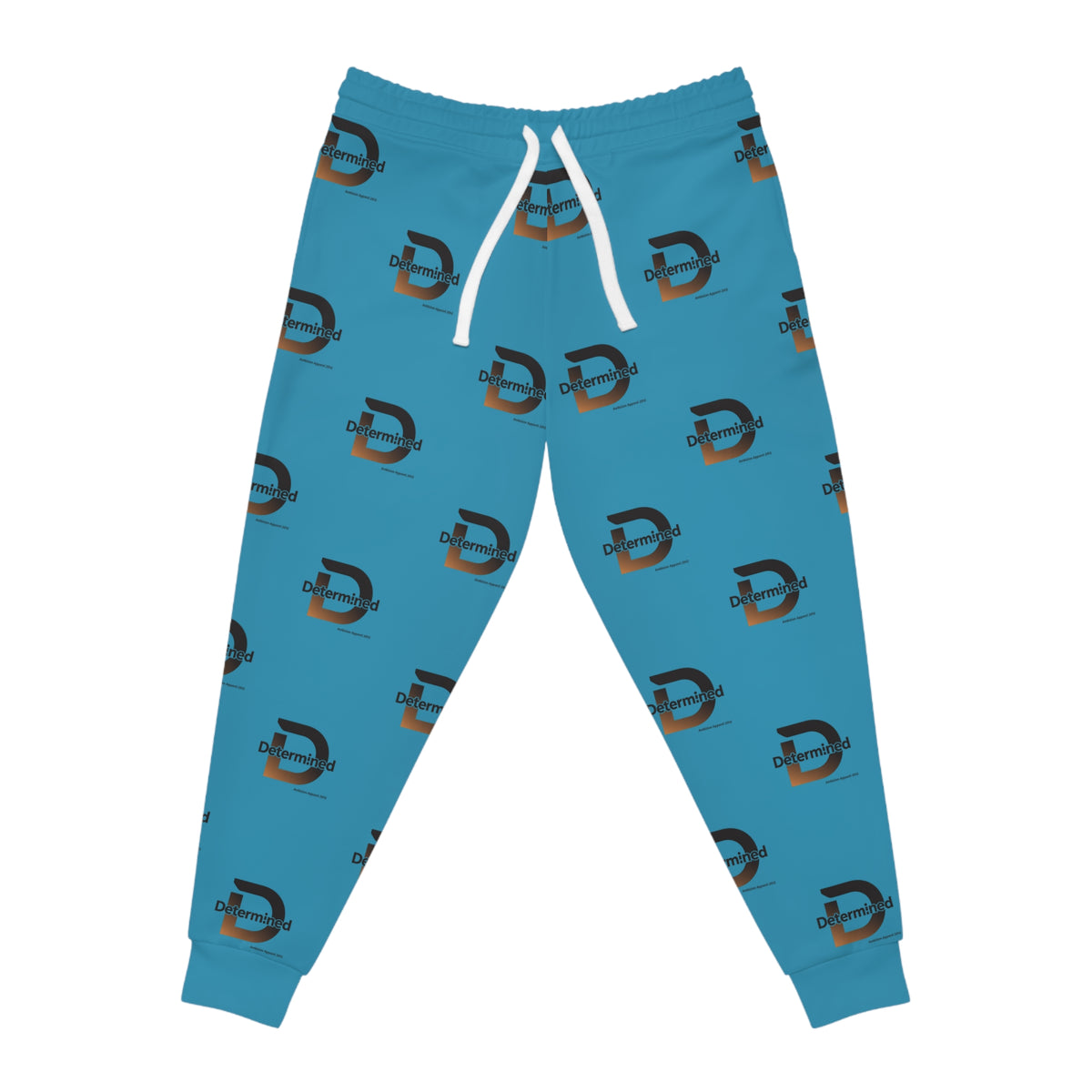 Unisex Determined Joggers — Turquoise
