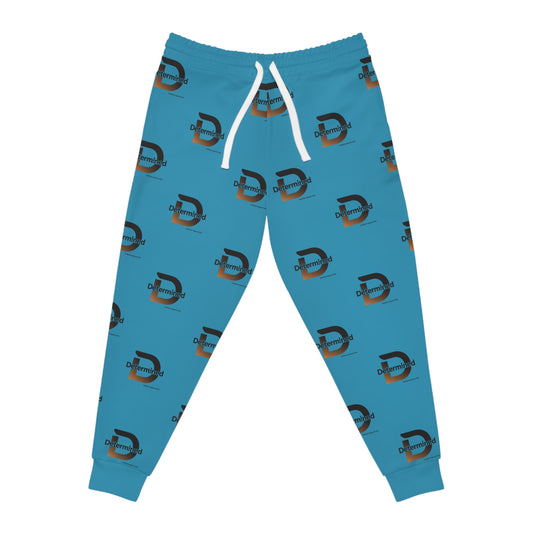Unisex Determined Joggers — Turquoise