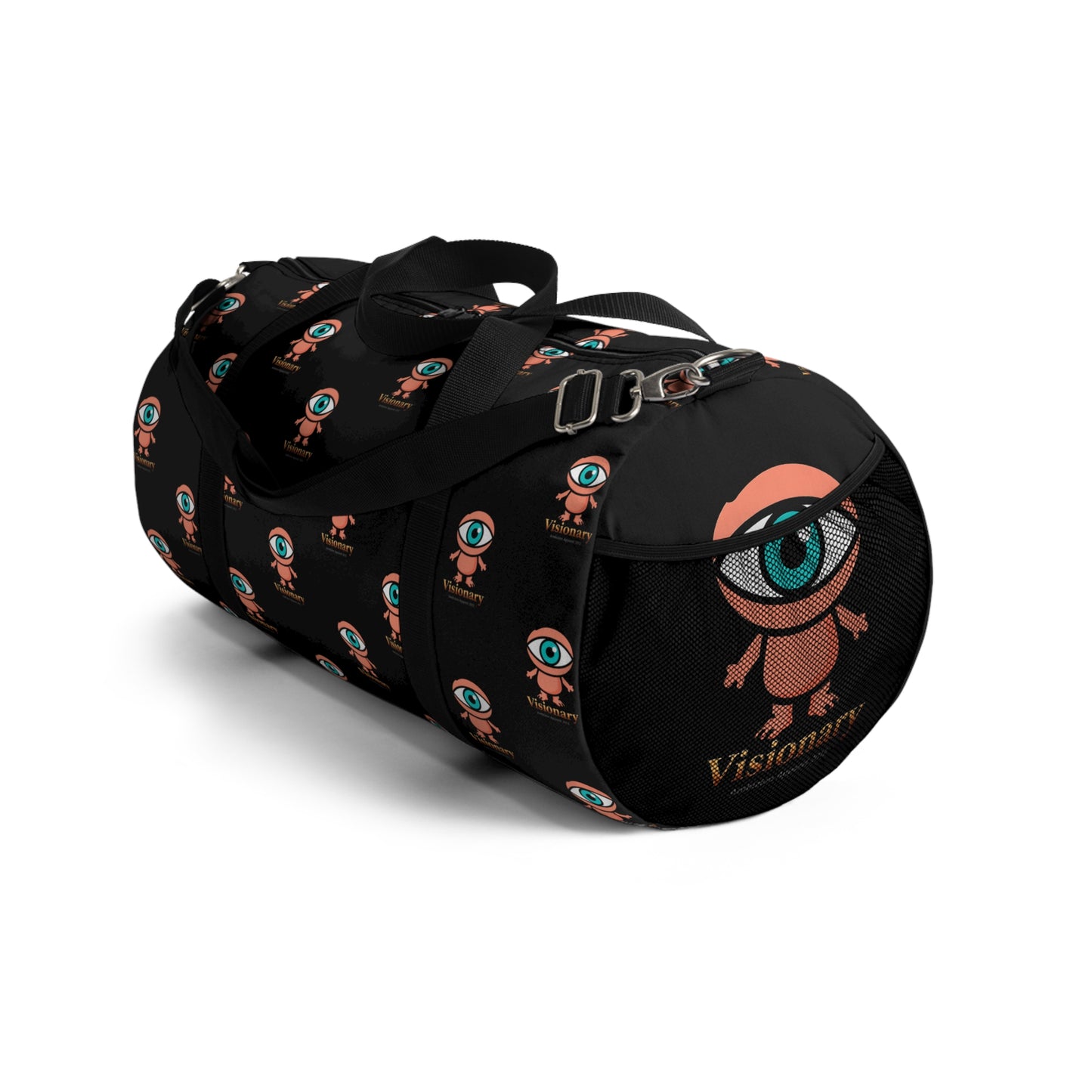Visionary Black Duffel Bag — Bold Travel & Gym Tote