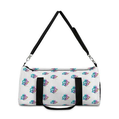 CEO White Duffel Bag — Bold Travel & Gym Tote