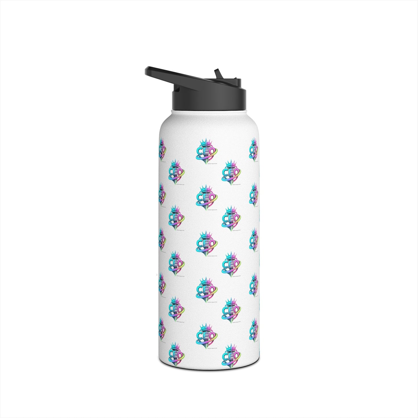 CEO  Stainless Water Bottle — White