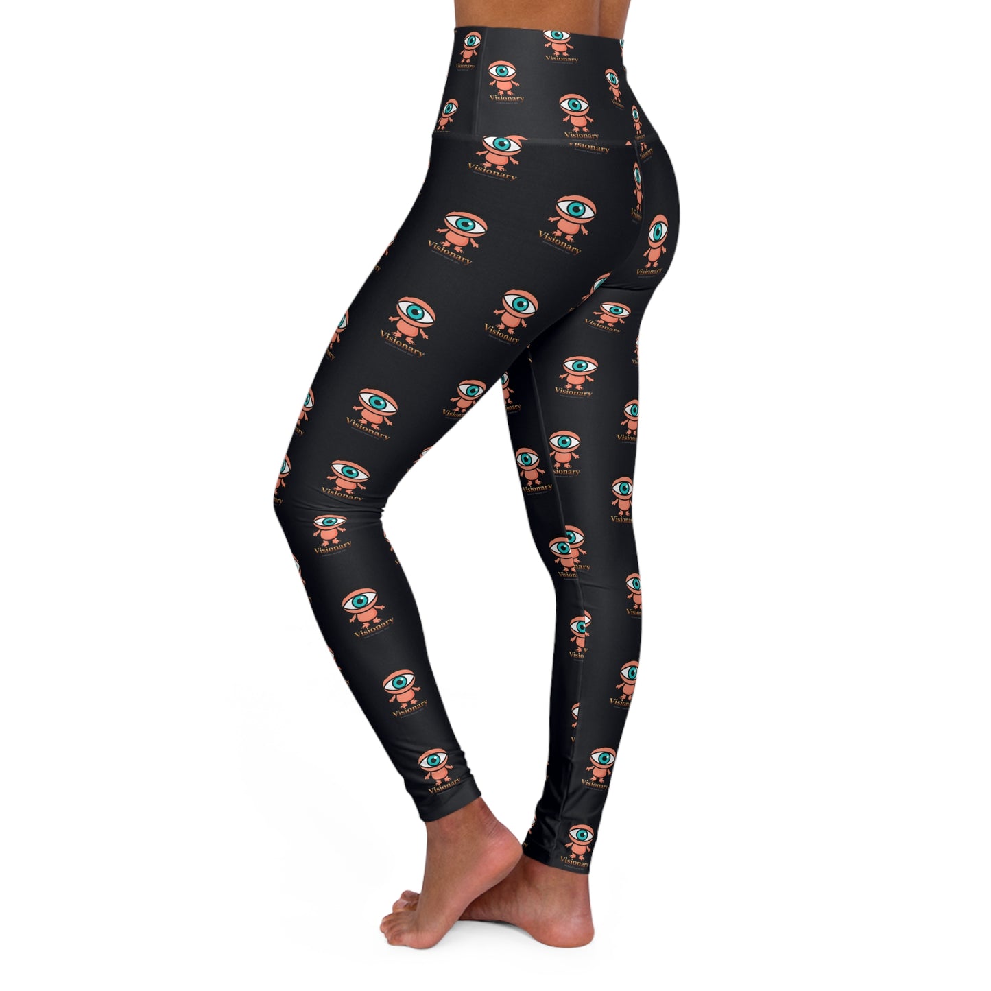 Visionary Black High-Waisted Yoga Leggings
