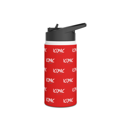 Iconic Stainless Water Bottle — Red