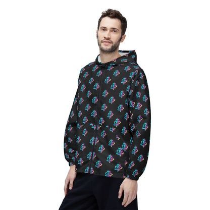 CEO repeat logo Windbreaker Jacket | all-over print Black