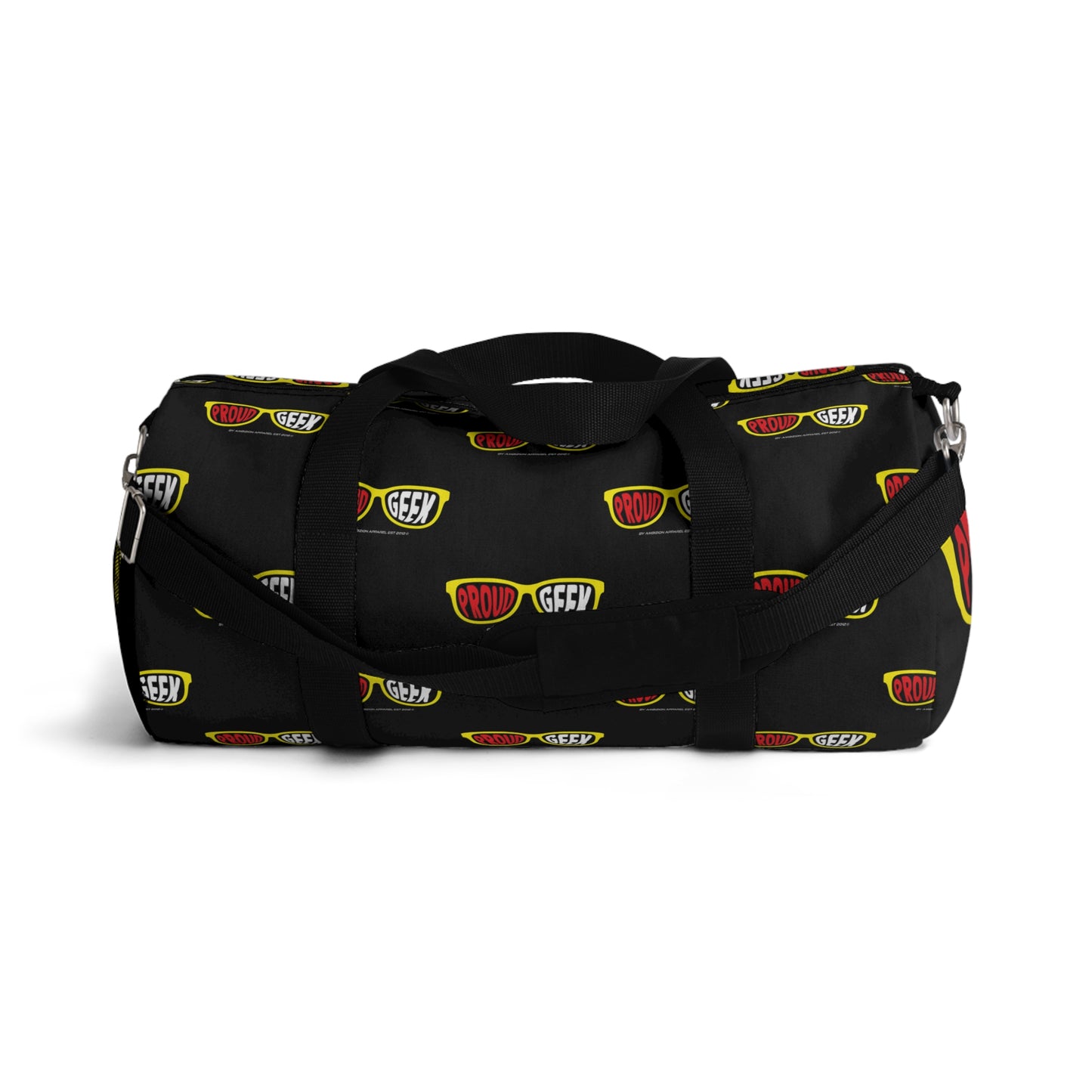 Proud Geek Black Duffel Bag