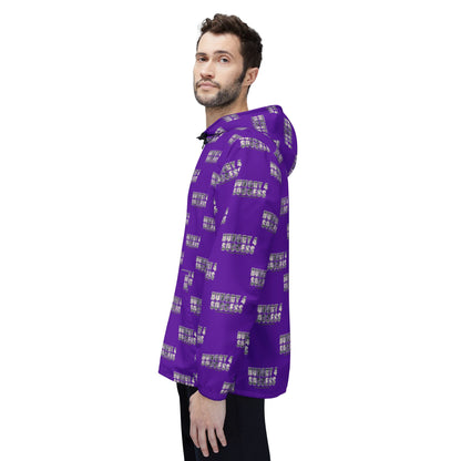 Hungry 4 Success repeat logo Windbreaker Jacket | all-over print Purple