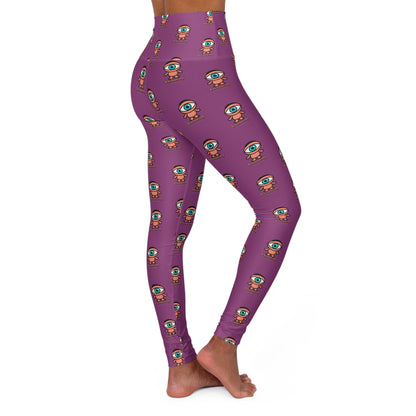 Visionary Purple High-Waisted Yoga Leggings- Ambizion Active