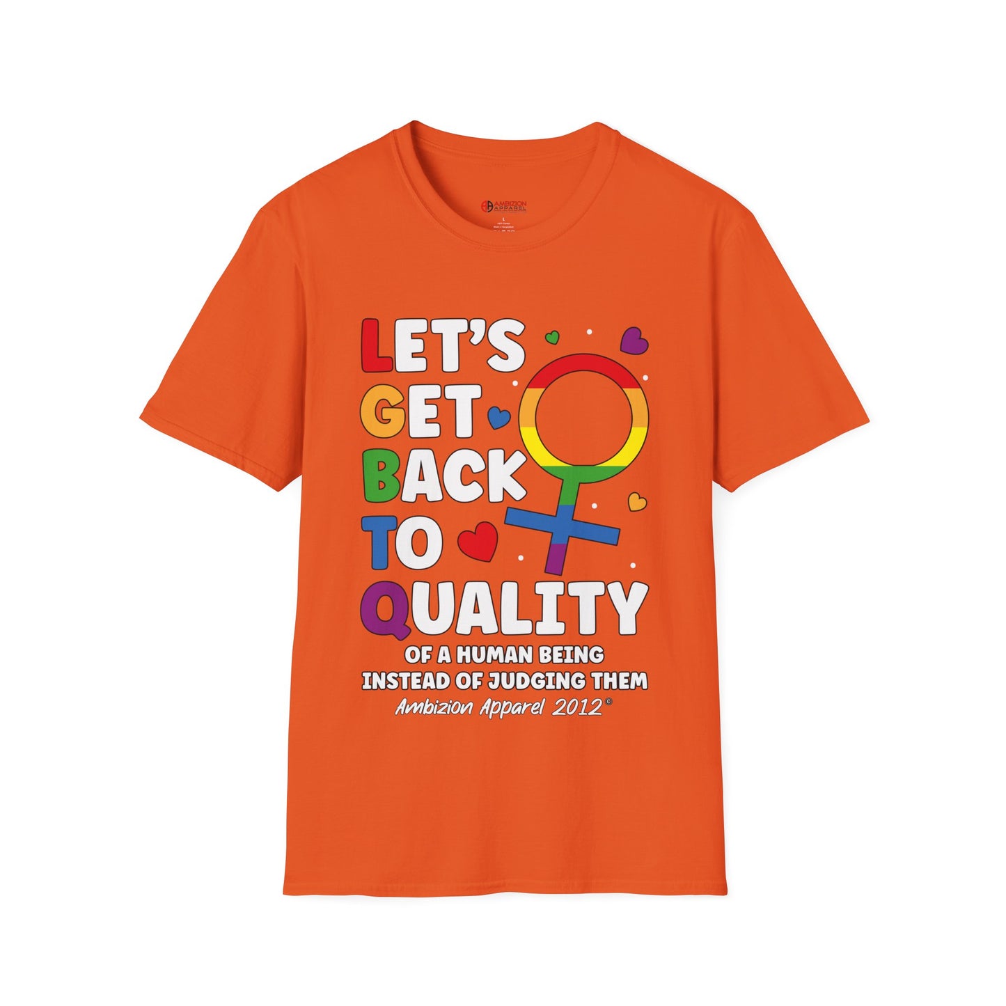 LGBTQ (Let's Get Back to Quality) Unisex T-Shirt (LGBTQ)