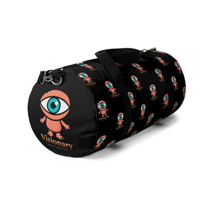 Visionary Black Duffel Bag — Bold Travel & Gym Tote