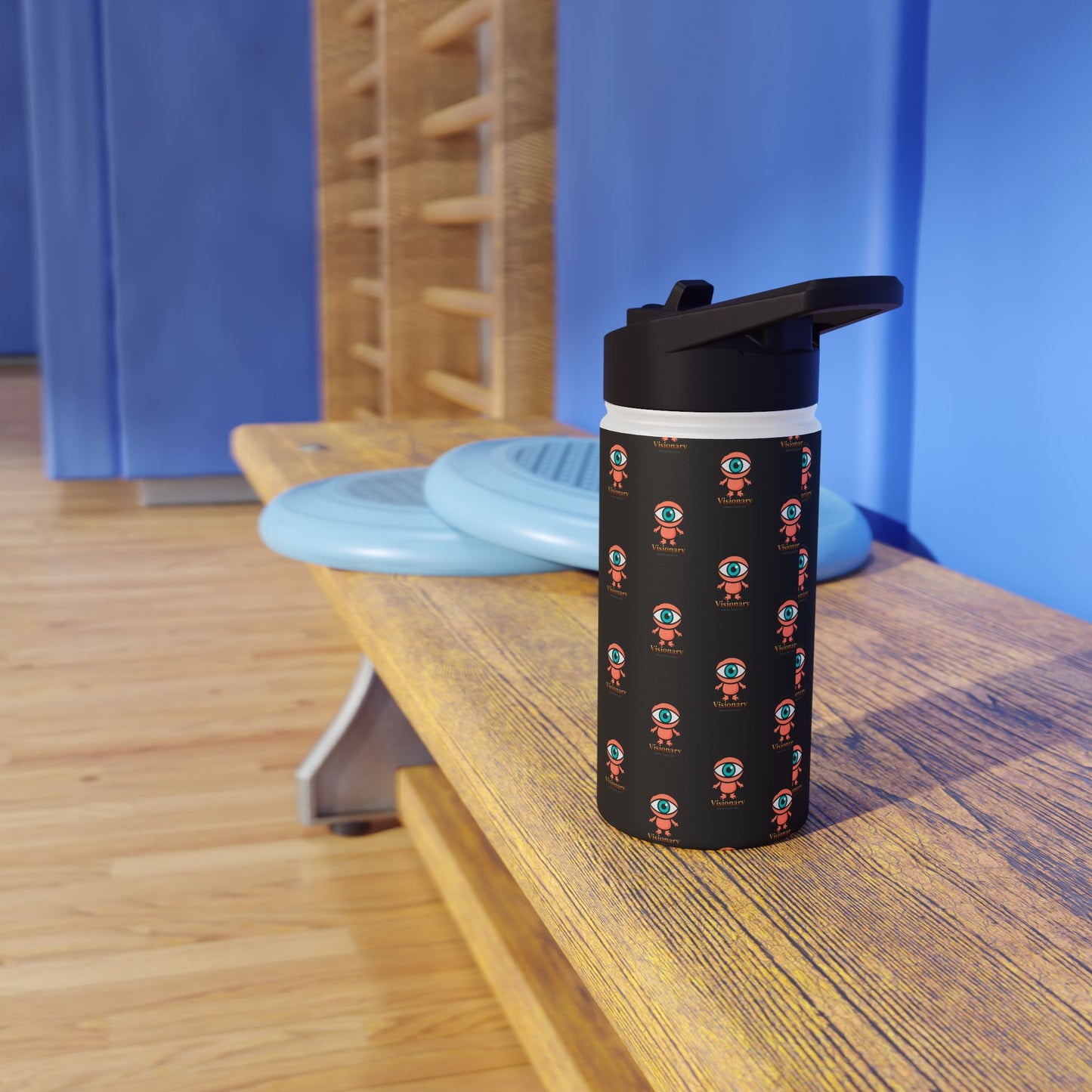 Visionary Stainless Water Bottle — Black