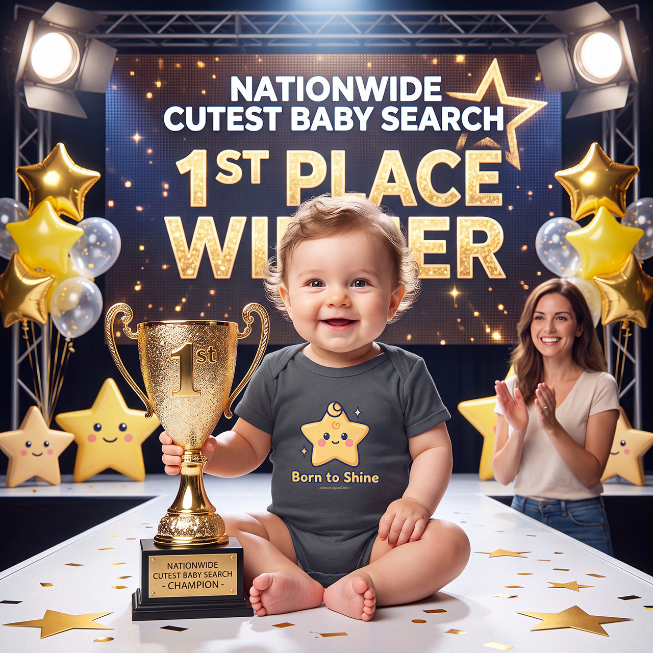 Born To Shine Infant Onesie
