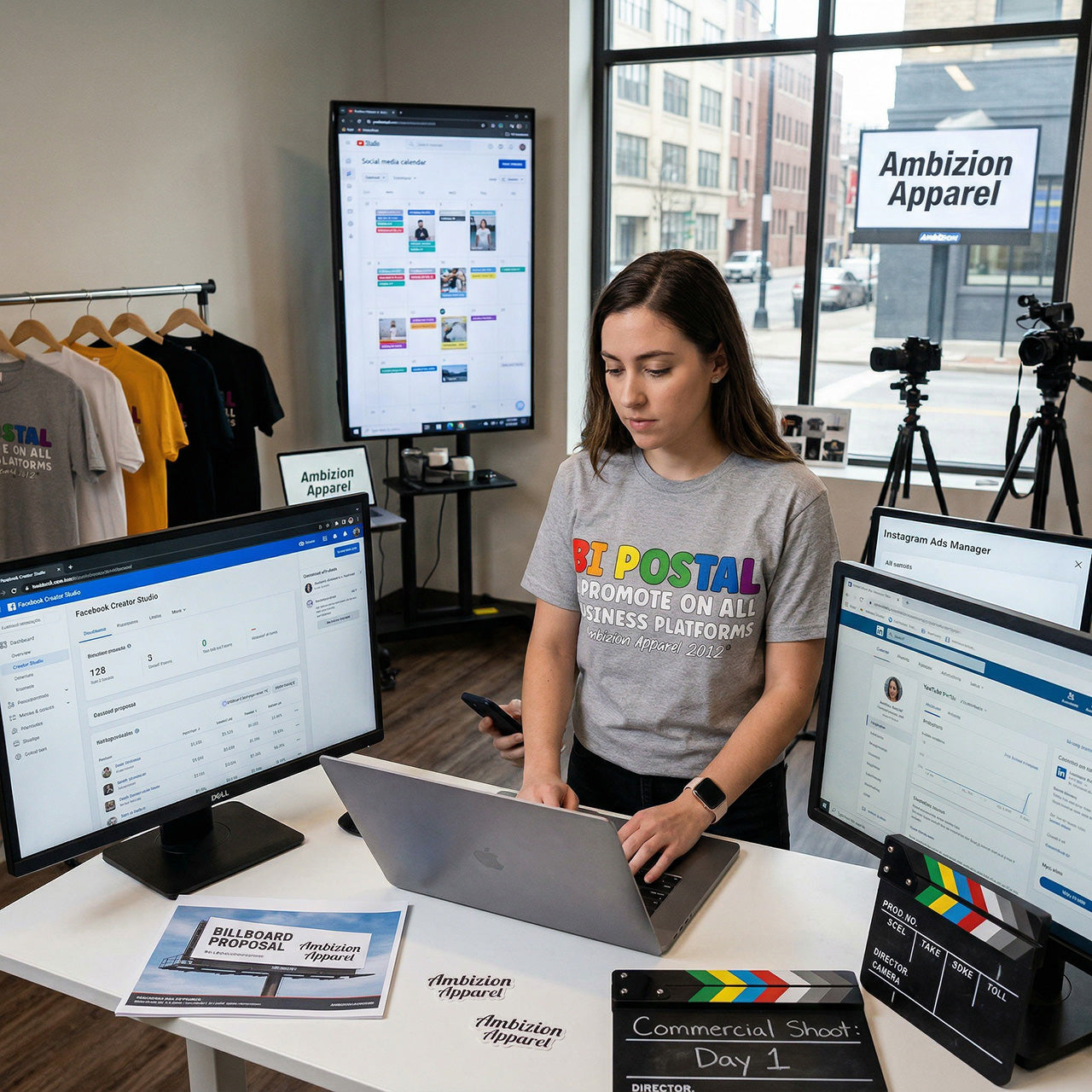 Bi Postal Unisex T-Shirt (LGBTQ)