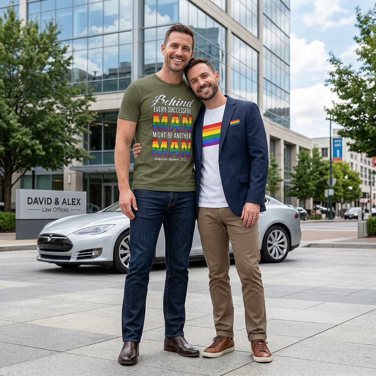 Behind Every Successful Man T-Shirt (LGBTQ)