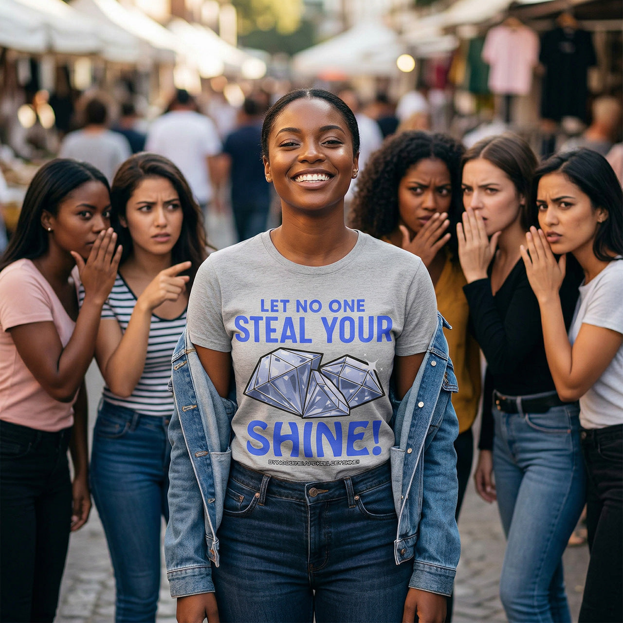 Let No One Steal Your Shine Unisex T-Shirt Blue