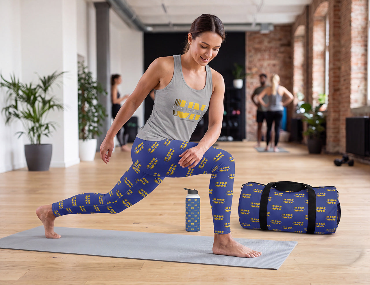 UNStoppable Blue High-Waisted Yoga Leggings