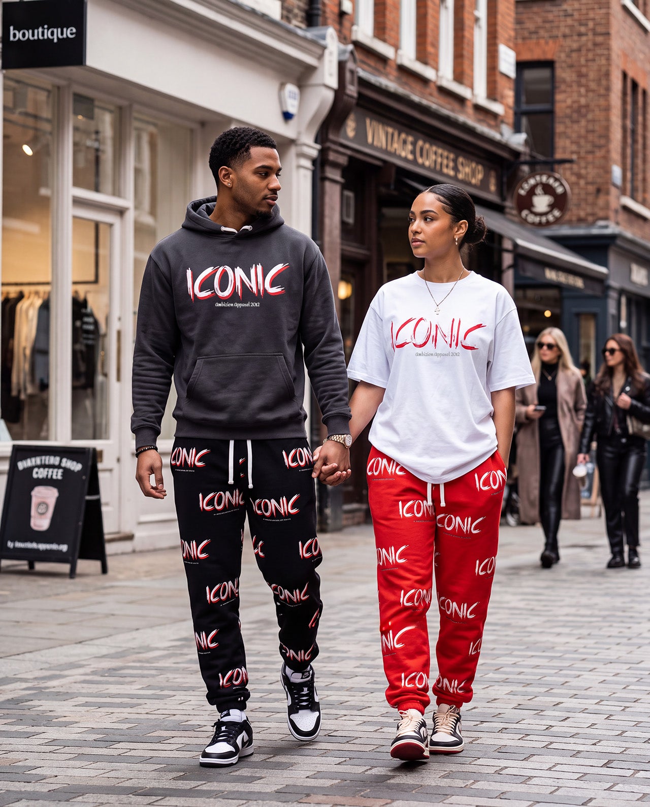 Unisex Iconic Joggers — Black
