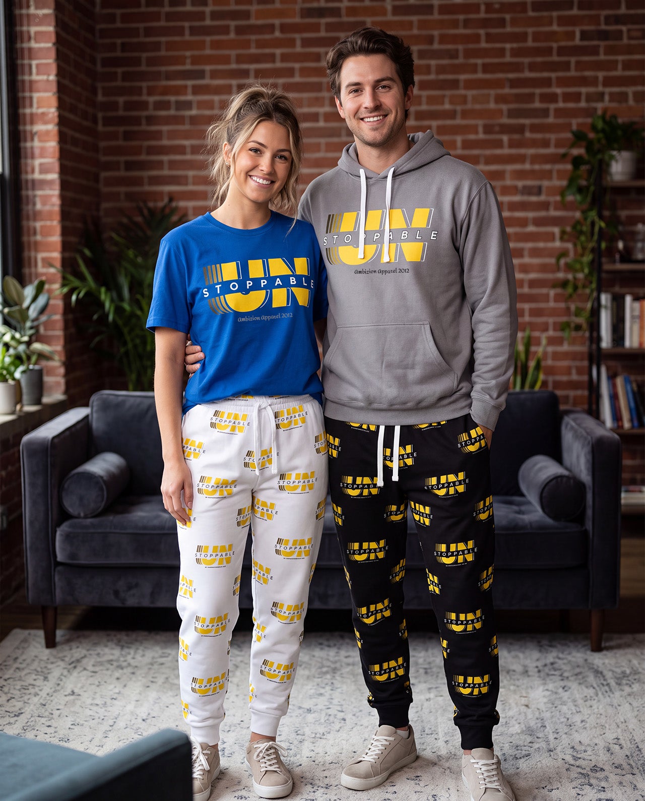 Unisex UnStoppable Joggers — White