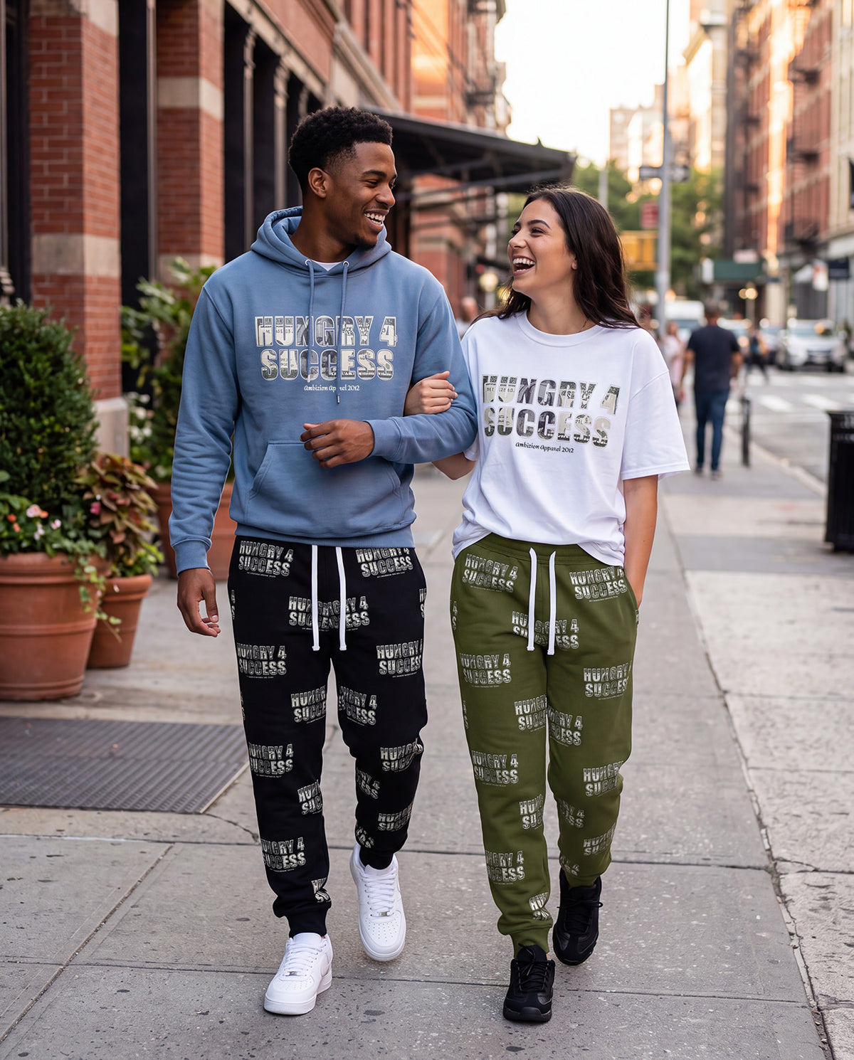 Unisex Hungry 4 Success Joggers — Green