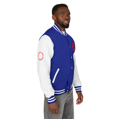 Ambizion Apparel Logo Letterman Jacket | Black White Varsity Jacket