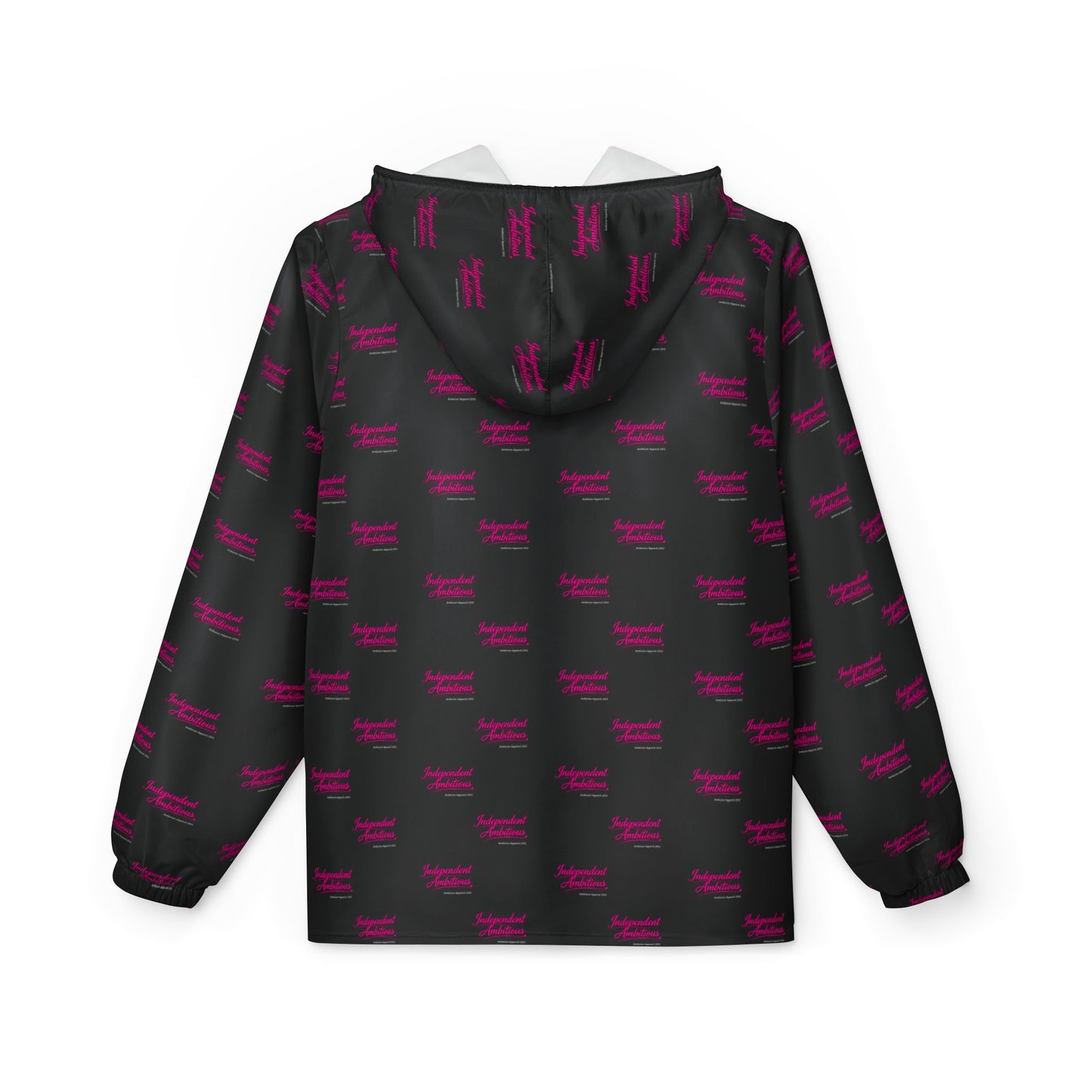 Independent Ambitious repeat logo Windbreaker Jacket | all-over print Black
